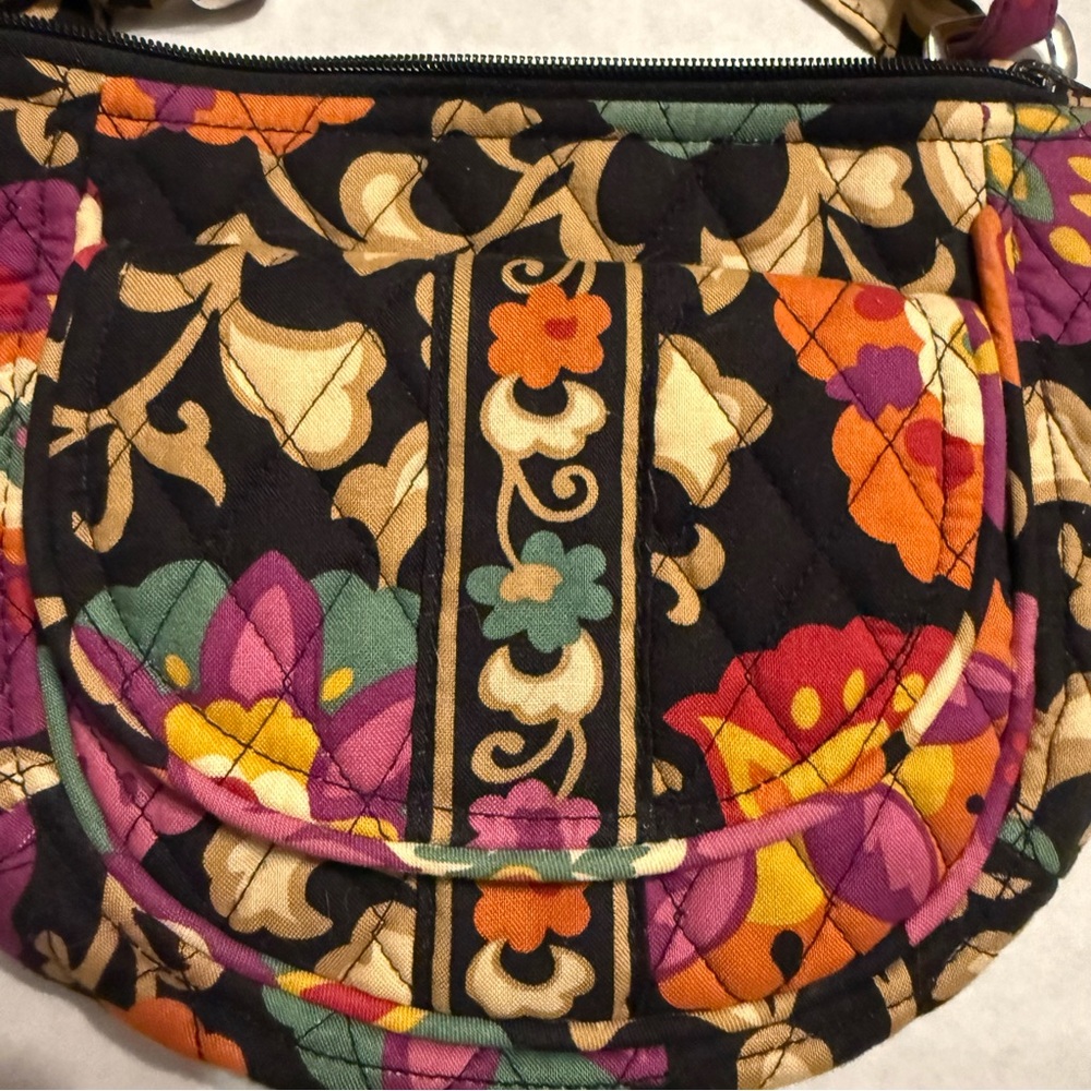 Floral Black Crossbody Bag - Picture 4 of 7
